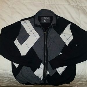 Buckle full zip sweater